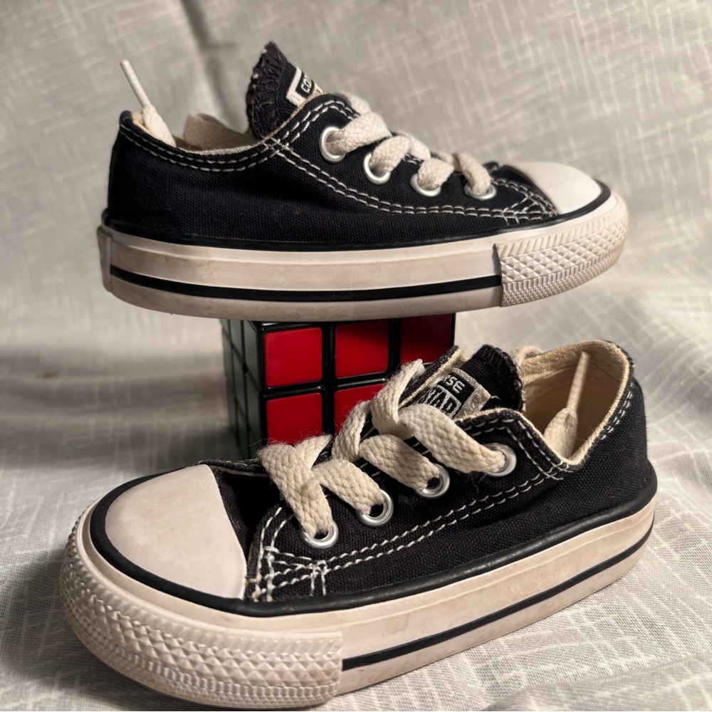 Converse Black and White Low-Top Chuck Taylor Sneakers